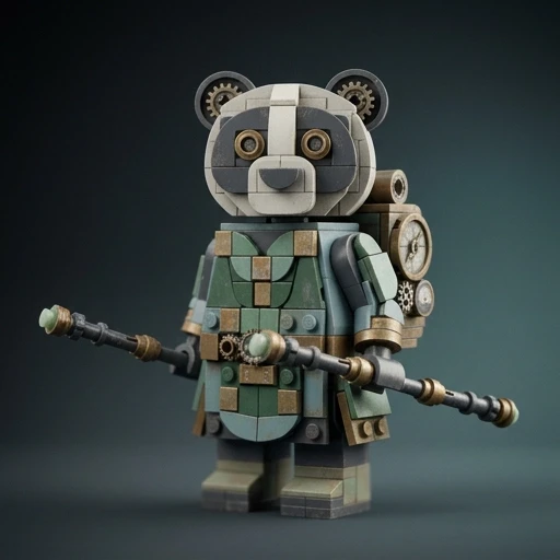 A never-before-seen original LEGO creation: [Panda Po]. Designed as a unique custom minifigure or brick-built character NOT found in any official LEGO set, catalog, or fan…