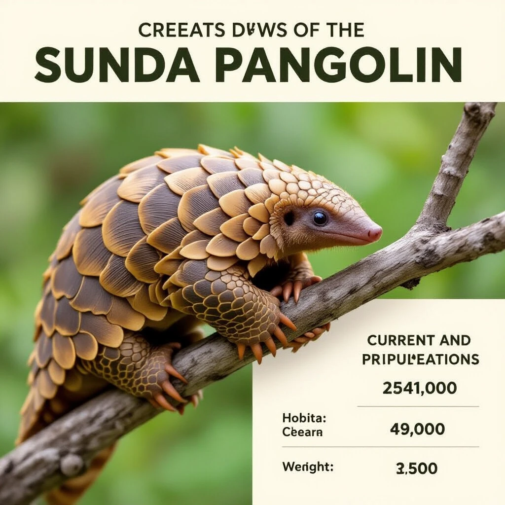 сделай плакат про sunda pangolin место жительства сколько их в разных странах и сколько было раньше в этих же странах что едят сколько весят — работа пользователя Ледяной Позитрон