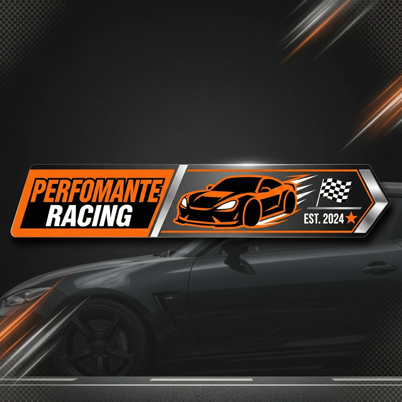 Создай наклейку на машину Perfomante Racing — работа пользователя Огромная Искра