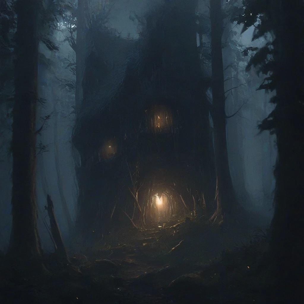dark vilage in the forest — работа пользователя Могущественная Тьма