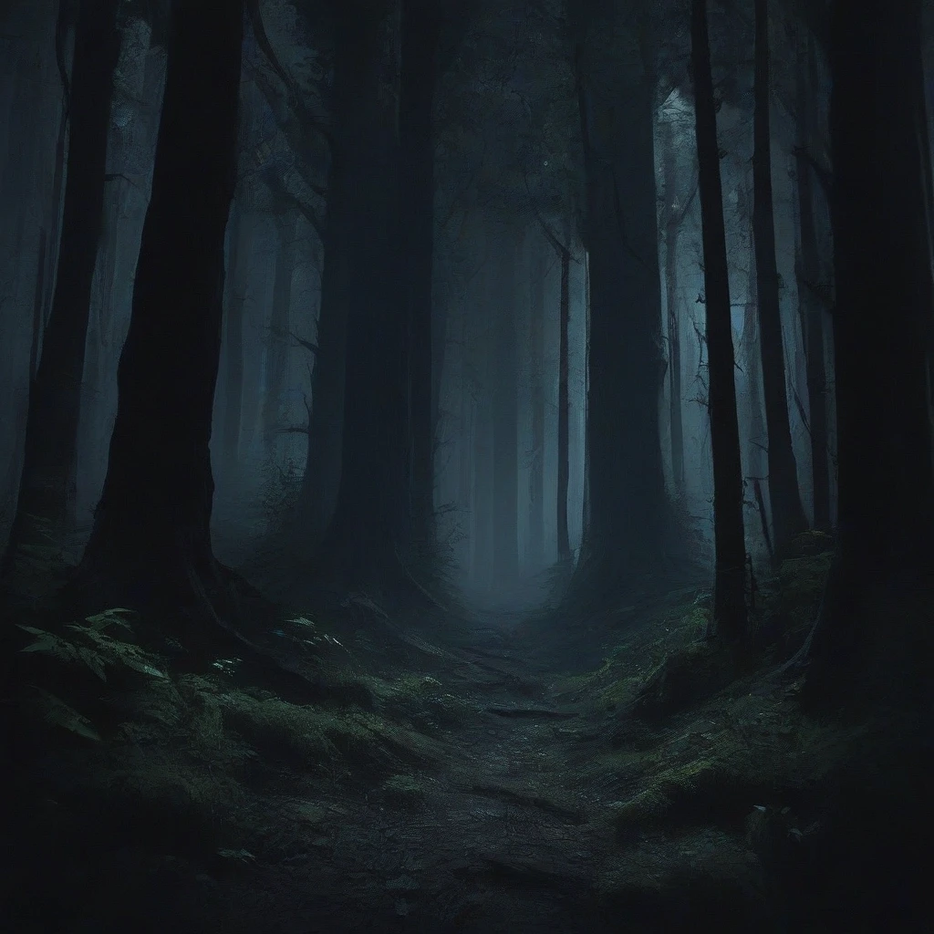 dark vilage in the forest — работа пользователя Могущественная Тьма
