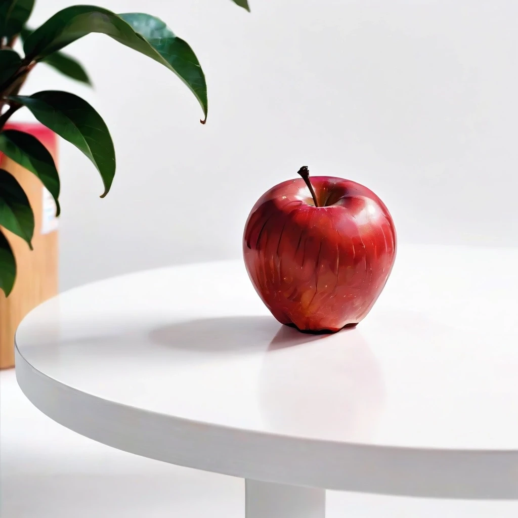 a red apple on a white table — работа пользователя Эффектная Сфера