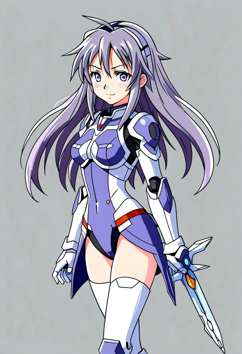 character sheet, general view. Grey background, lait, Neptunia-woman — работа пользователя Яростный Иней