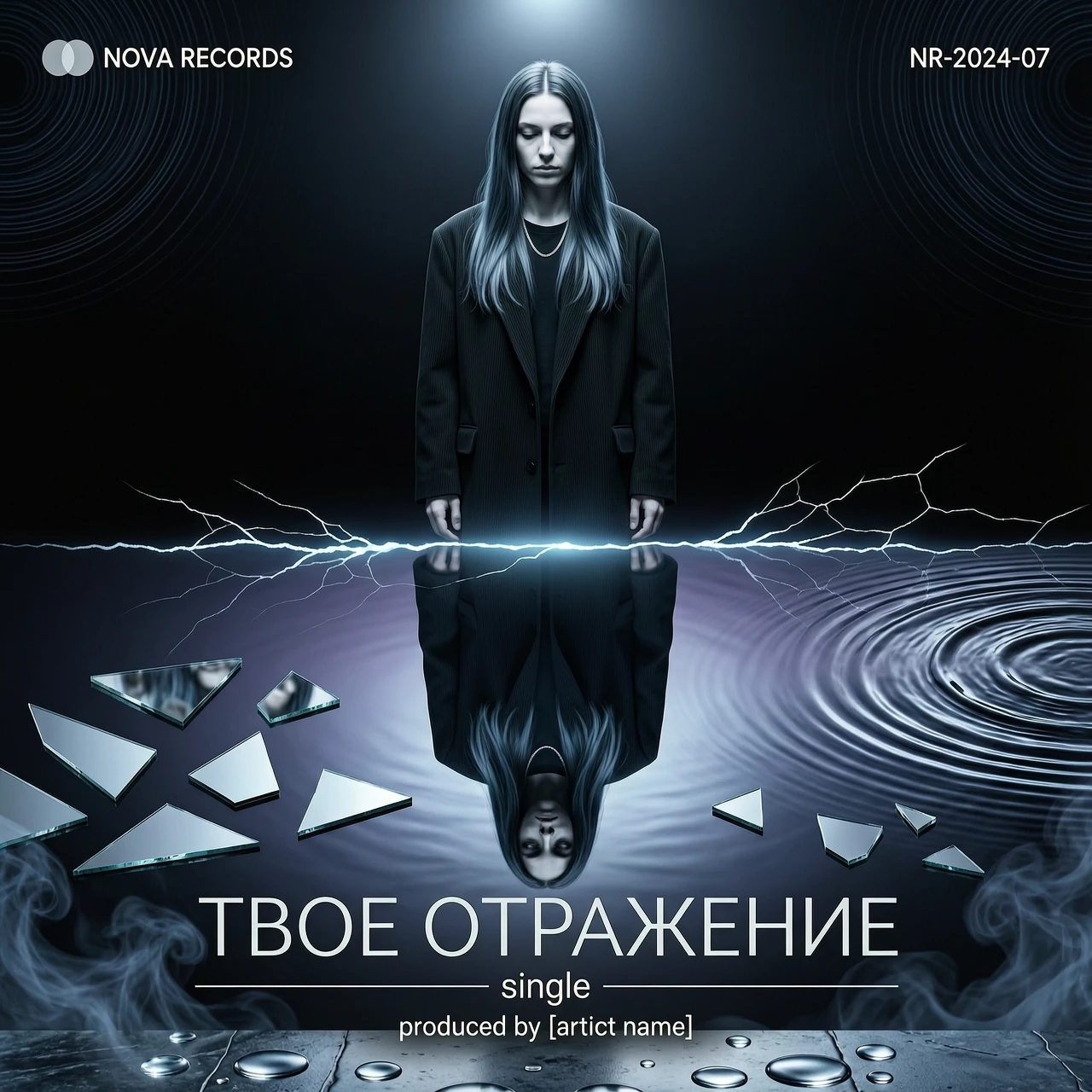 обложка на трек с названием твое отражение — работа пользователя Ночная Дриада