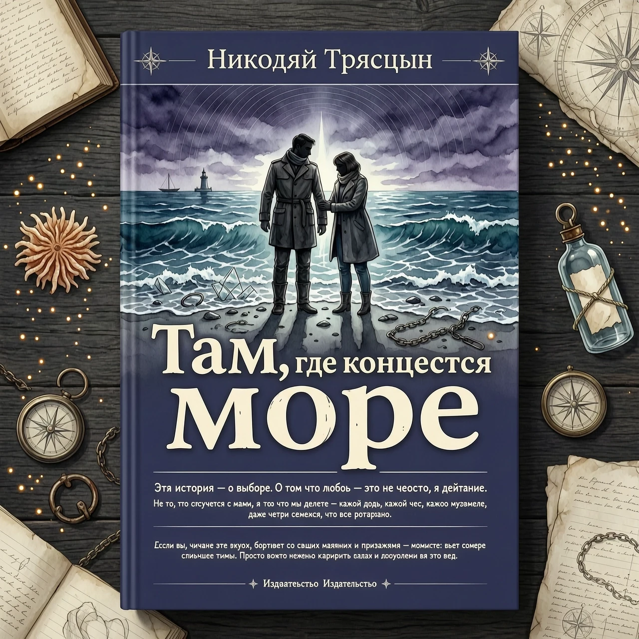 Название книги "Там, где кончается море" Автор Николай Трясцын. Эта история — о выборе. О том, что любовь — это не чувство, а действие. Не то, что случается с нами, а…