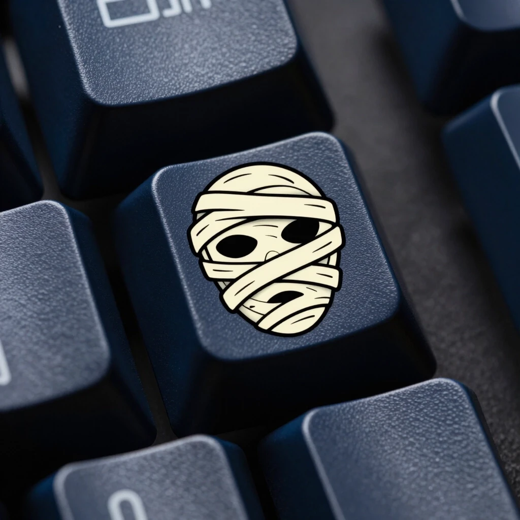 Mummy Face Keycap Engraved for Gaming Keyboard — работа пользователя Радужная Оптика