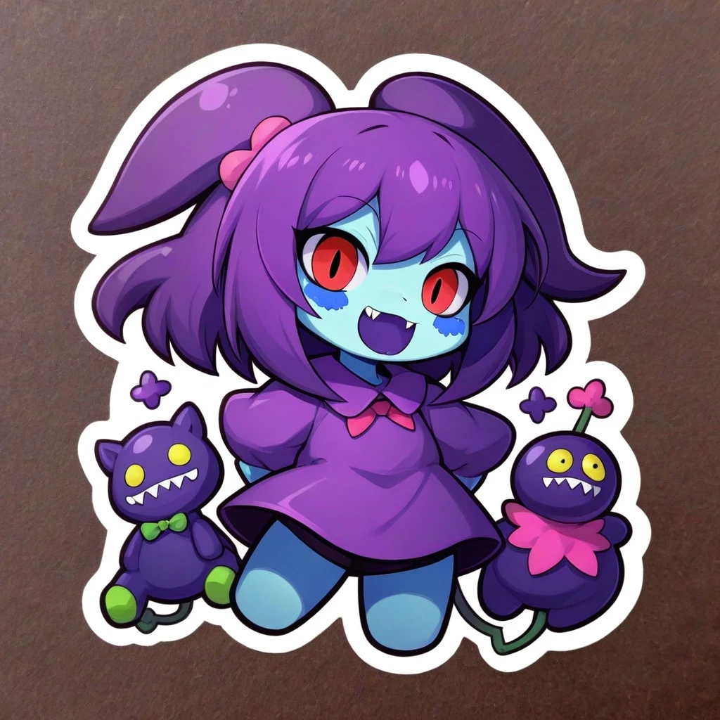 Стикер deltarune susie — работа пользователя Фантастическая Лава
