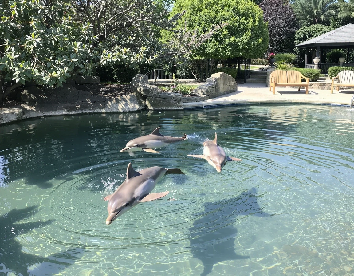 Dolphins in the Garden — работа пользователя Сильная Оптика