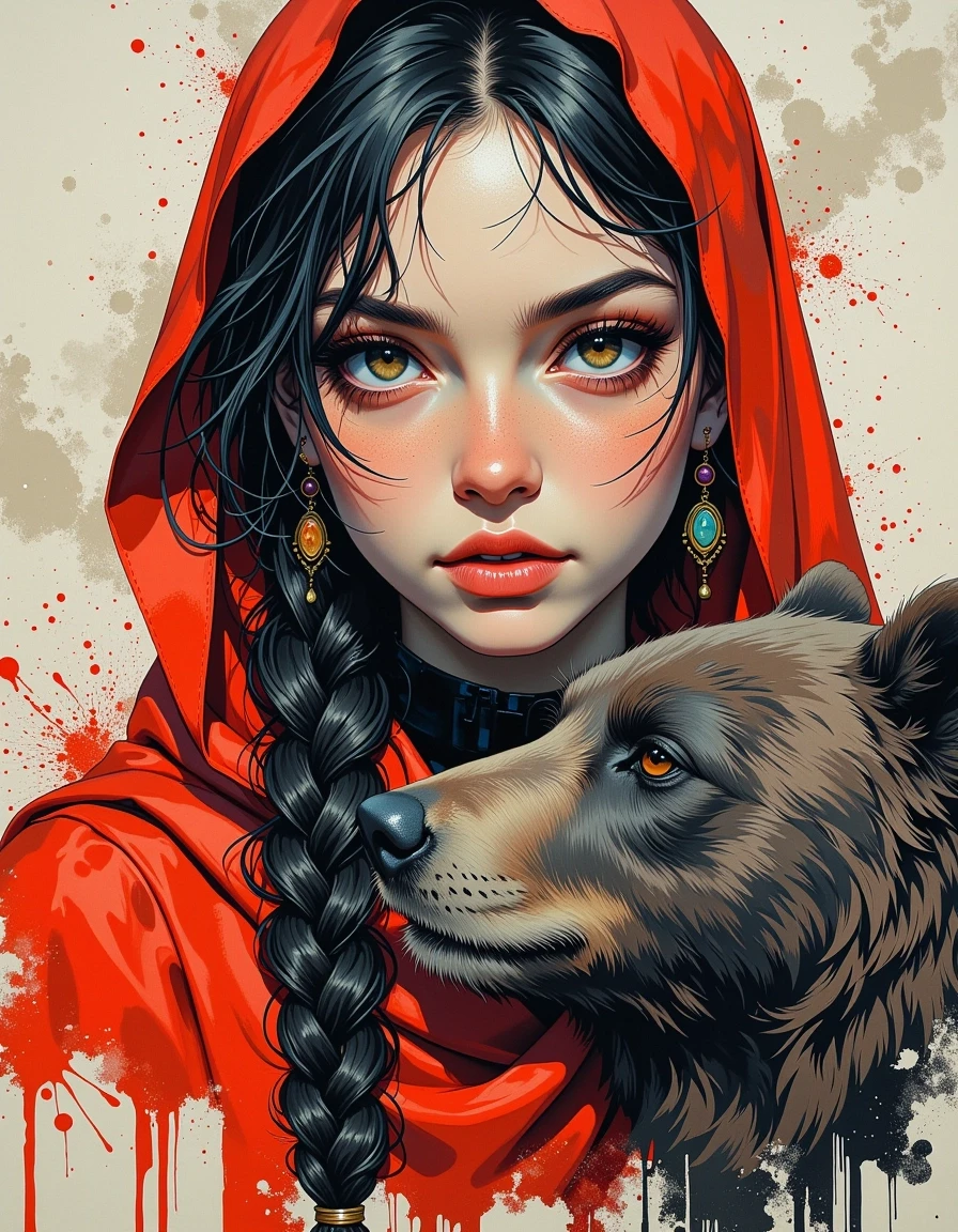 A masterpiece, in the style of the 1980s, with bold lines, dynamic strokes and rich textures, on background with a touch of nostalgia, perhaps with subtle drawings inspired by…