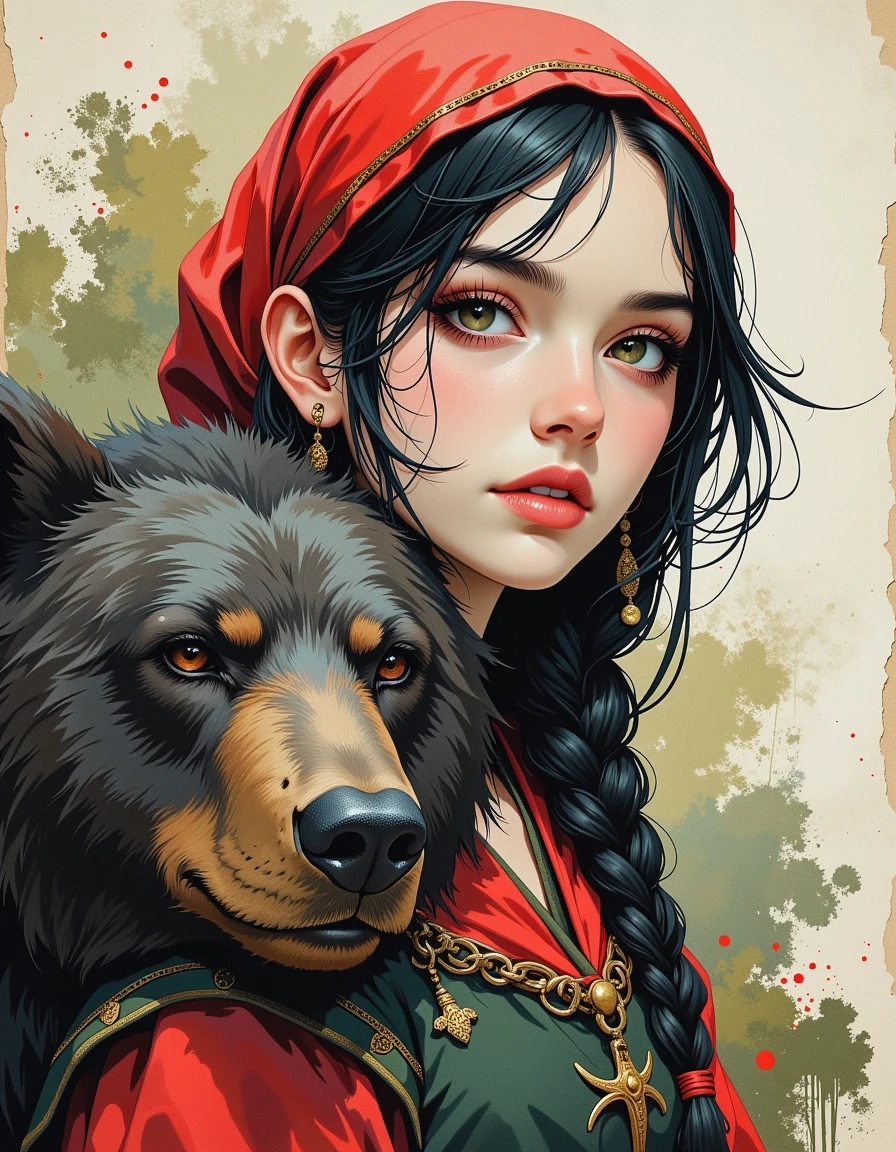 A masterpiece, in the style of the 1980s, with bold lines, dynamic strokes and rich textures, on background with a touch of nostalgia, perhaps with subtle drawings inspired by…