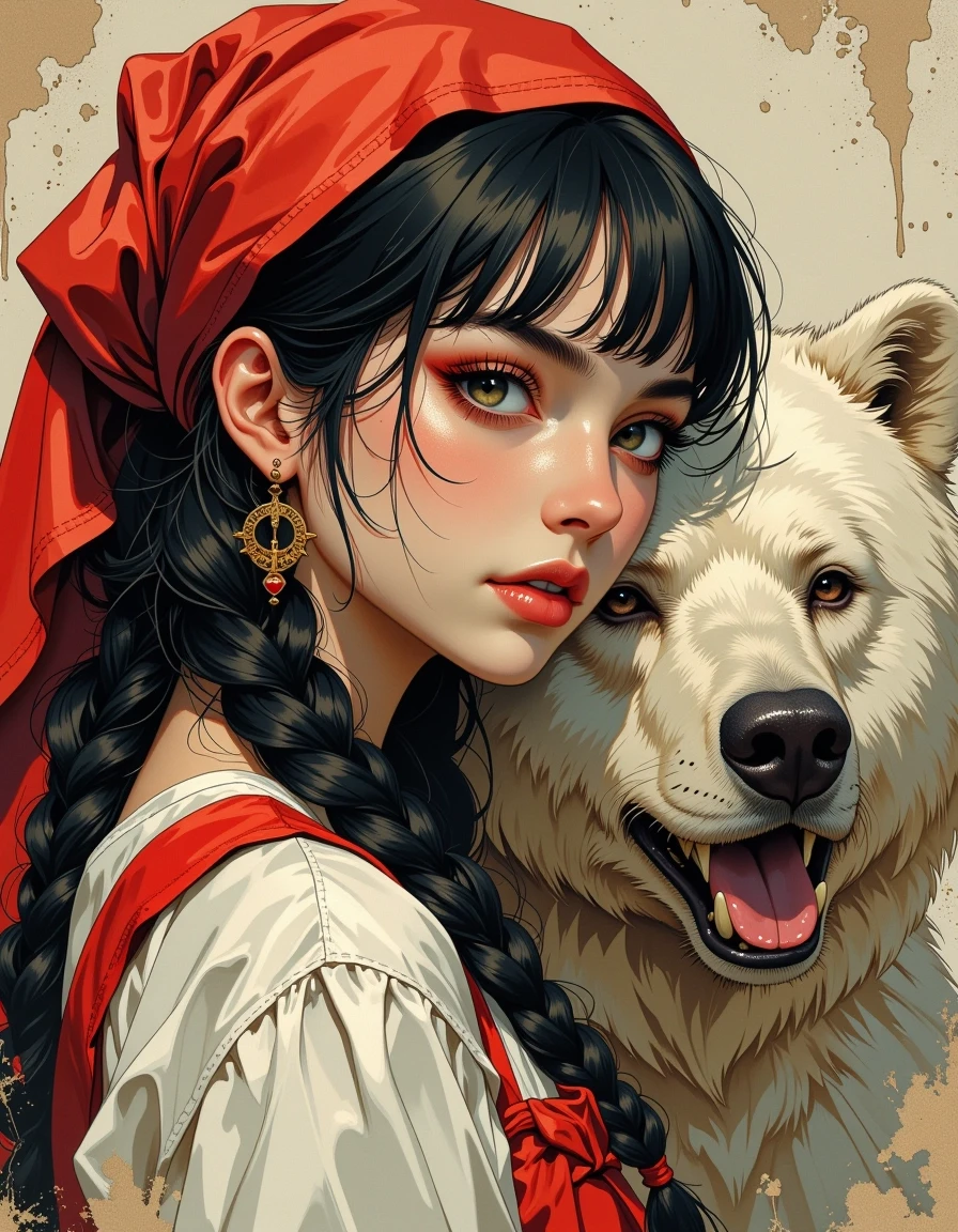 A masterpiece, in the style of the 1980s, with bold lines, dynamic strokes and rich textures, on background with a touch of nostalgia, perhaps with subtle drawings inspired by…