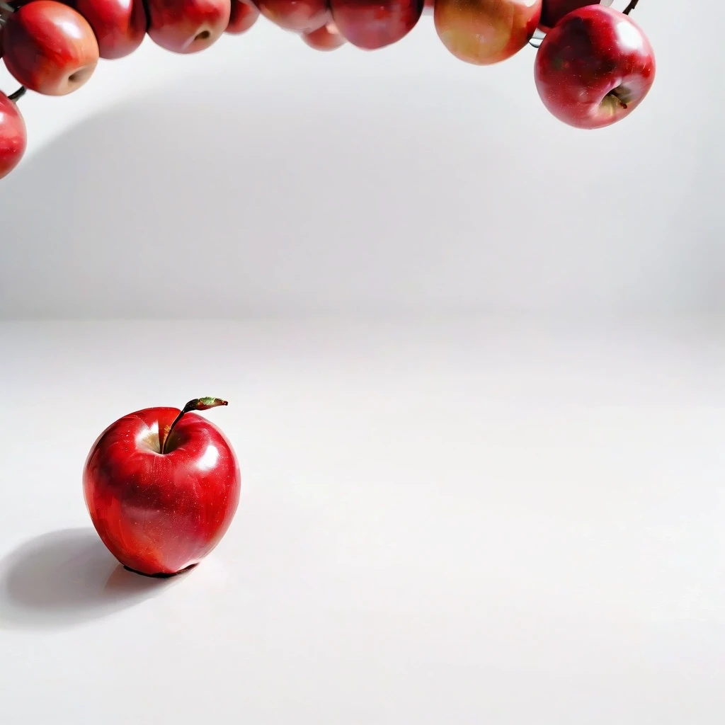 a red apple on a white table — работа пользователя Эффектная Сфера