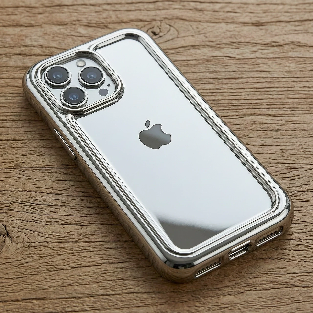 Итак, берем, короче, чехол для iPhone 17 Pro Max и делаем его зеркально-никельным. — работа пользователя Духовная Колдунья