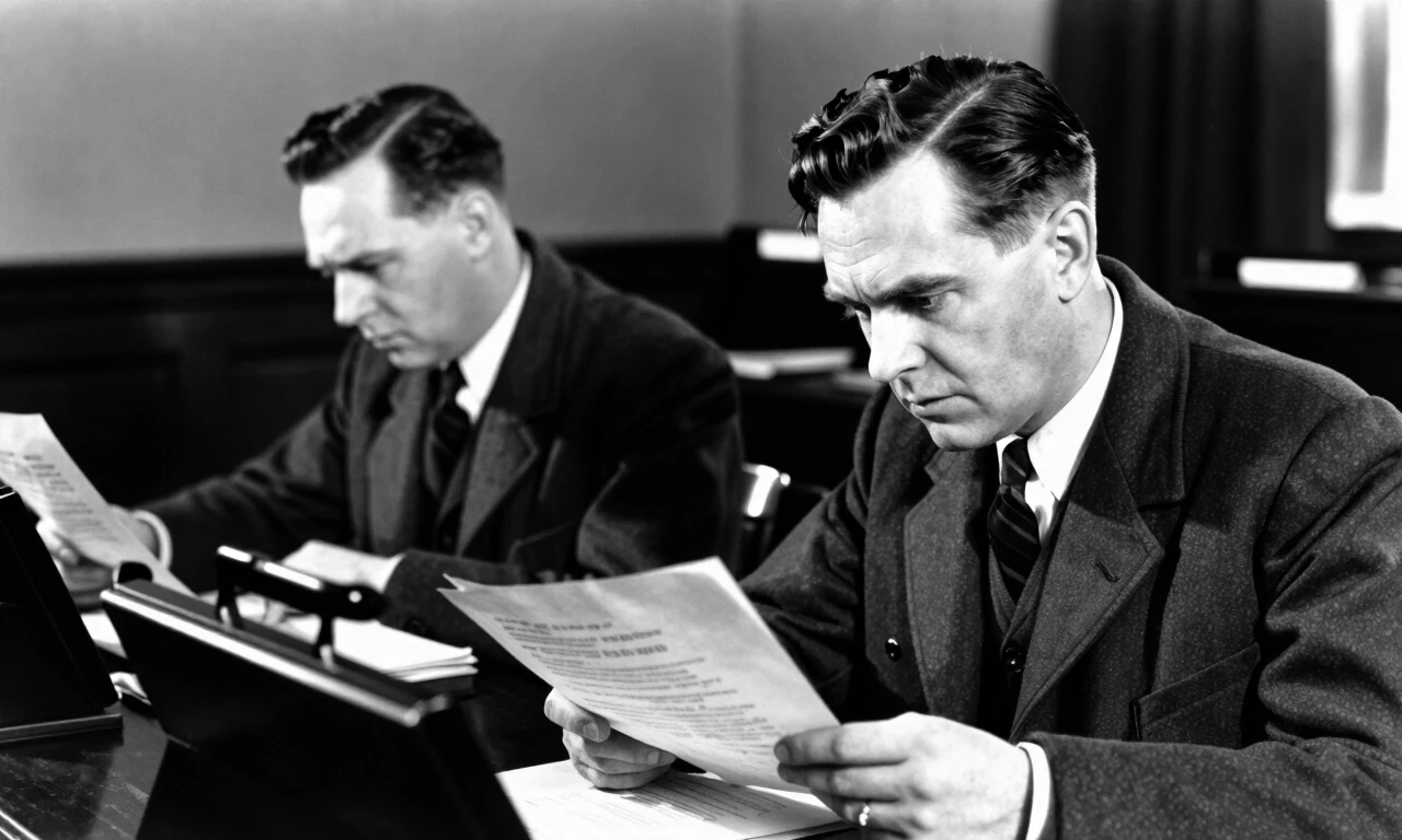 1940s British intelligence office, agents reading documents at desks, black and white, tense atmosphere, film grain — работа пользователя Необыкновенный Фенрир