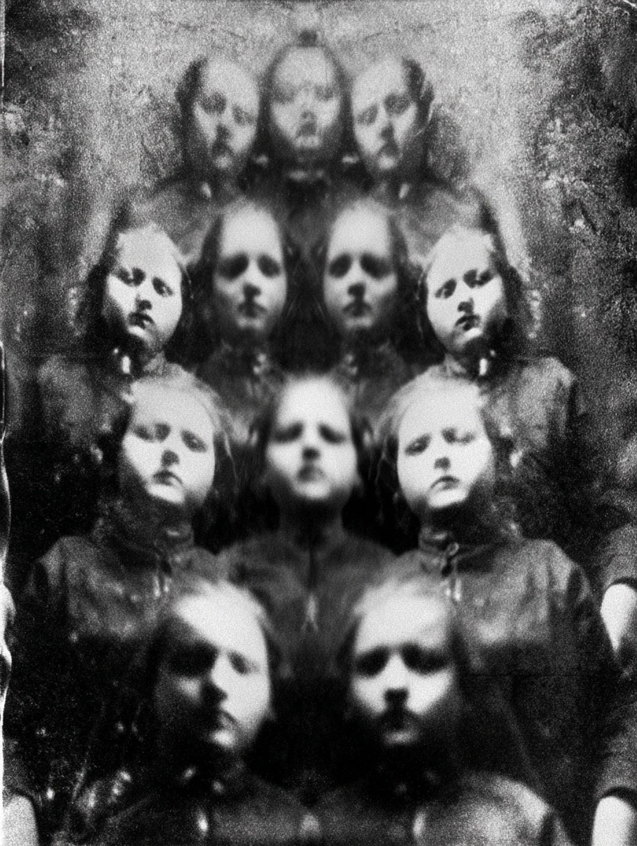 people with mental and paranormal developmental characteristics and psyker abilities of the closed educational institution, slight optical aberrations and fluctuation artifacts…