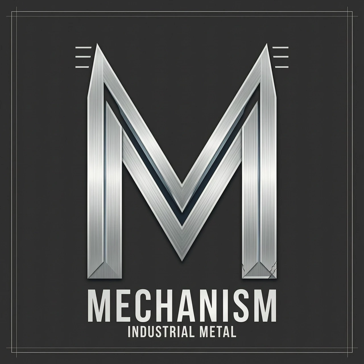 Create a logo for an industrial metal band called “Mechanism,” featuring only the letter “M” in the logo, in a minimalist style. — работа пользователя Неповторимый Поток