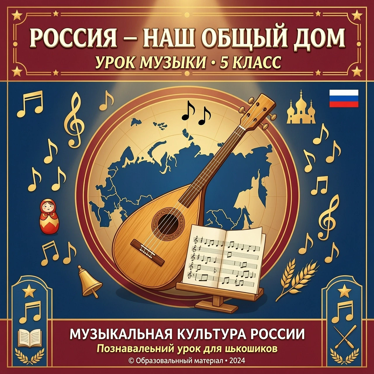 Россия – наш общий дом. музыка 5 класс — работа пользователя Массивный Дилатон
