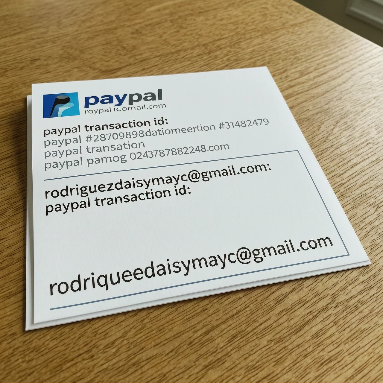 rodriguezdaisymayc@gmail.com paypal transaction id — работа пользователя Неповторимый Кристалл