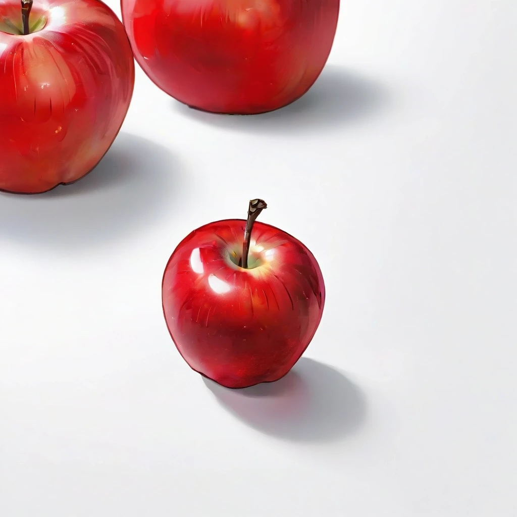 a red apple on a white table — работа пользователя Эффектная Сфера