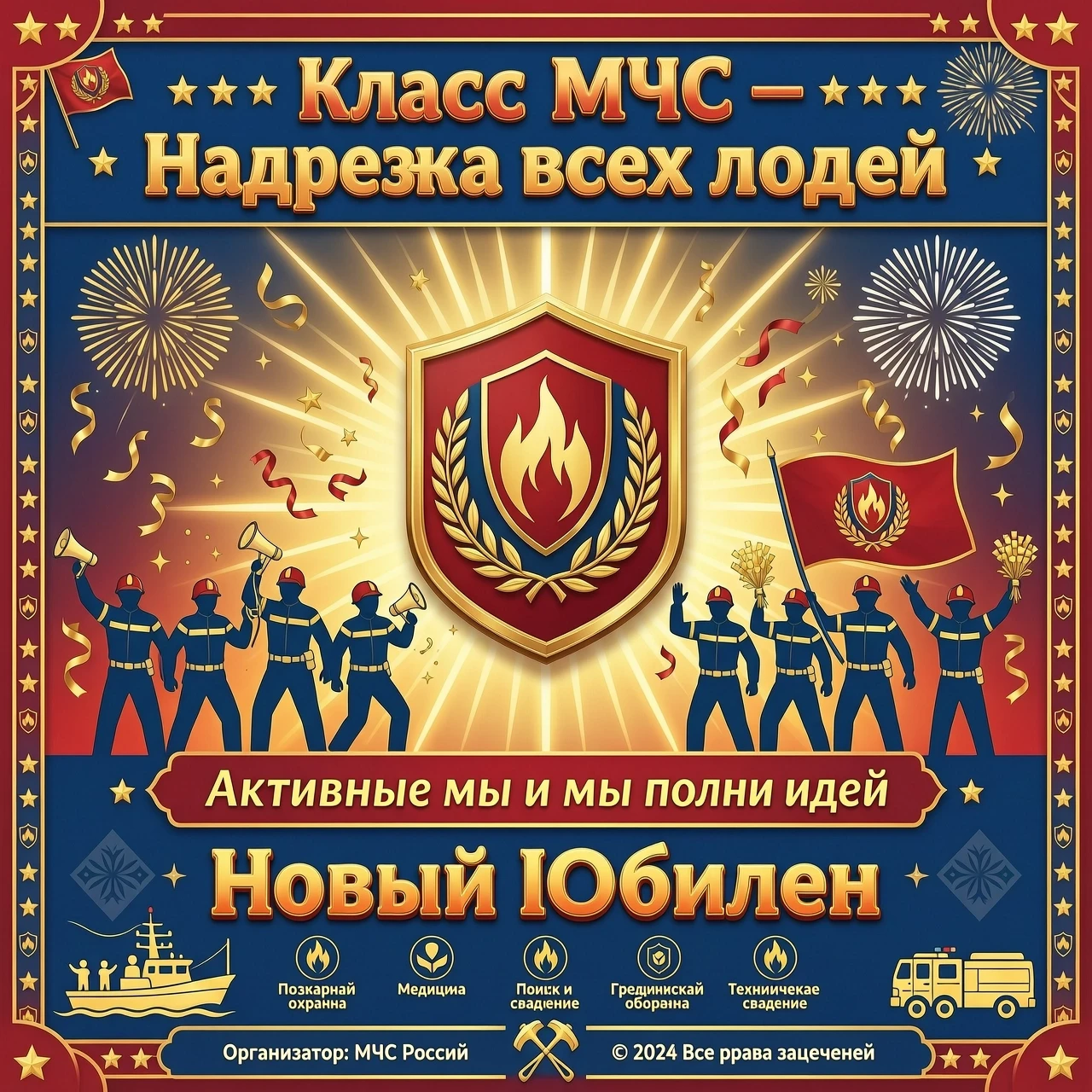 Класс МЧС — надежда всех людей Активные мы и мы полны идей Время пришло собрать нам Верных друзей, Праздновать будем вместе новый юбилей. — работа пользователя Ошеломляющая…