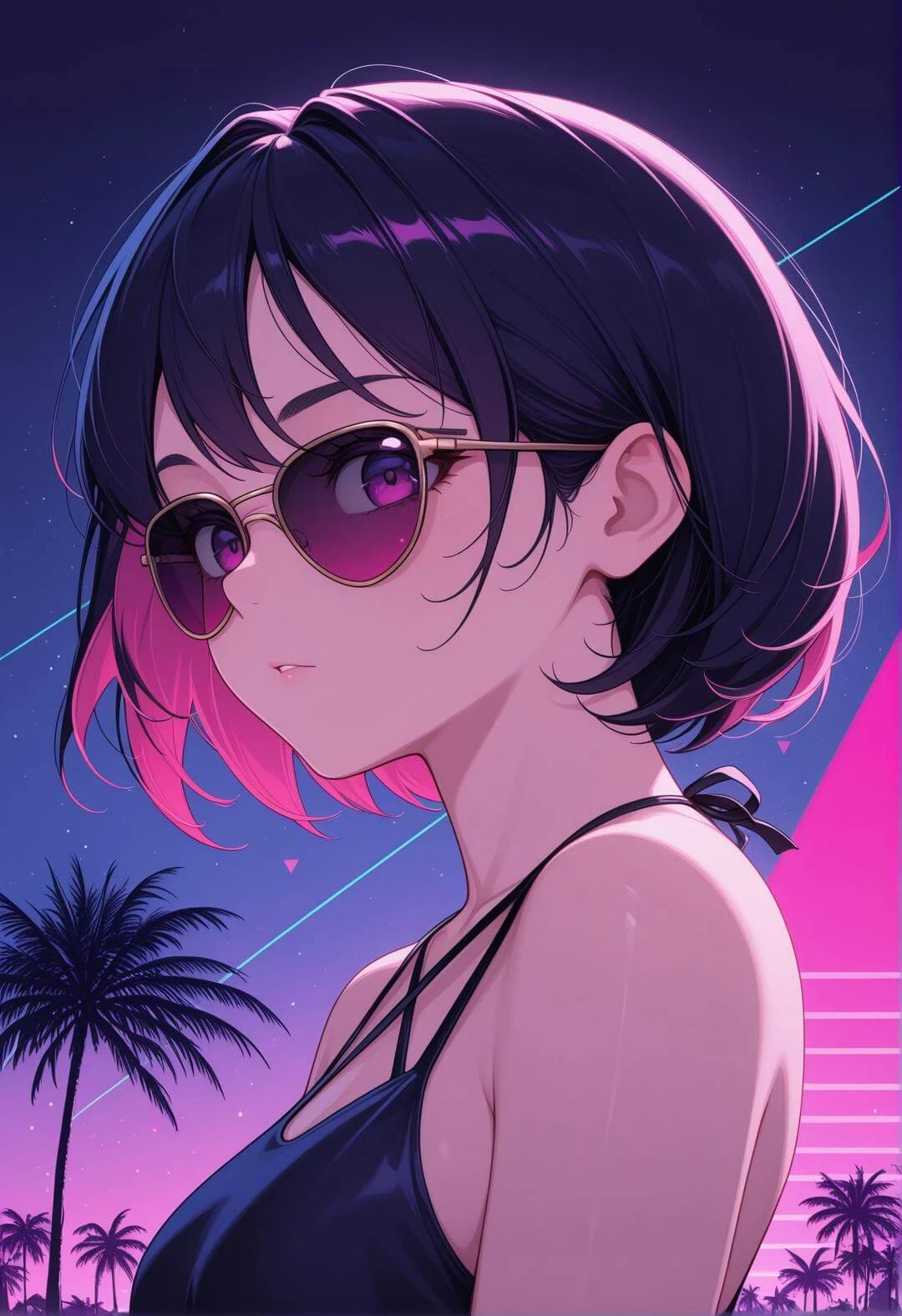 Neon Retrowave by ChronoKnight - [FLUX & IL] — LoRA для генерации изображений