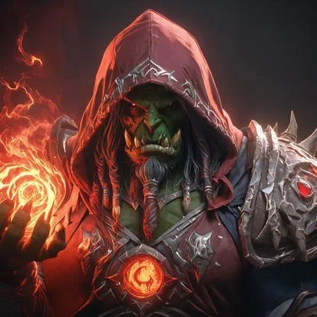 XL World of Warcraft Orc Shaman - By HailoKnight — LoRA для генерации изображений