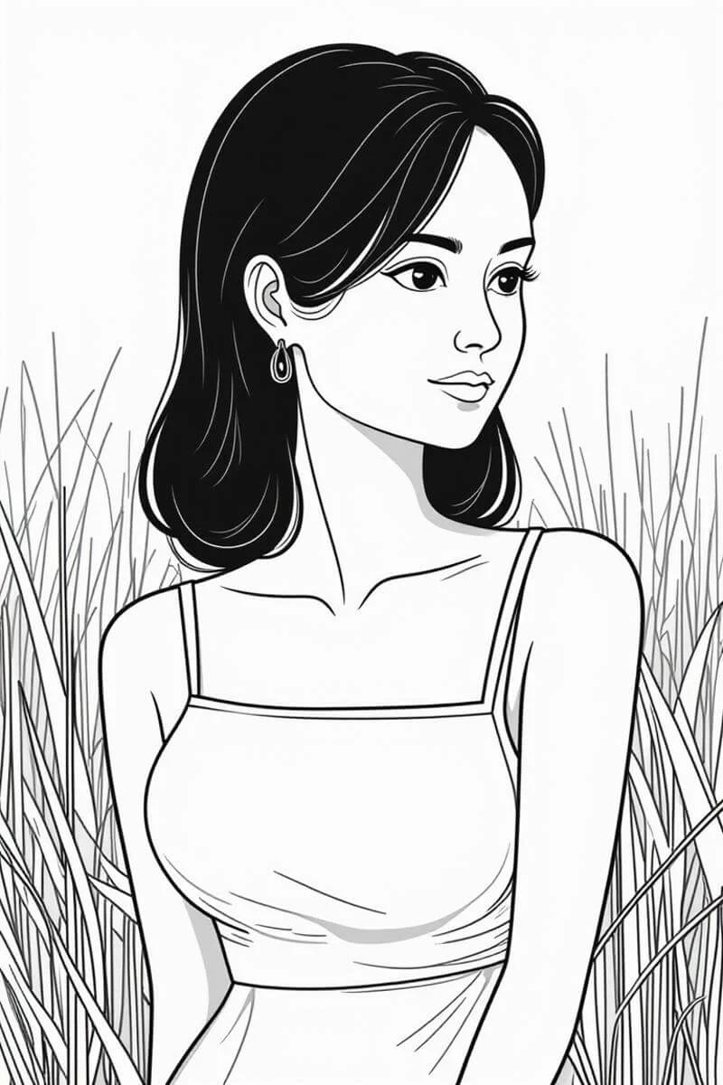 Minimalist Line Style — LoRA для генерации изображений
