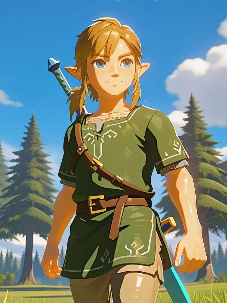 The Legend Of Zelda: Breath Of The Wild (BotW) - STYLE - | I — LoRA для генерации изображений