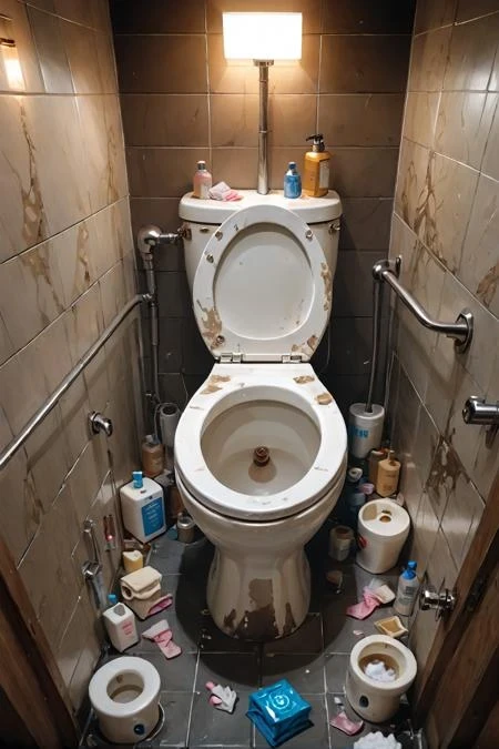 0181 dirty toilet（sdxl,pdxl,sd1.5） — LoRA для генерации изображений
