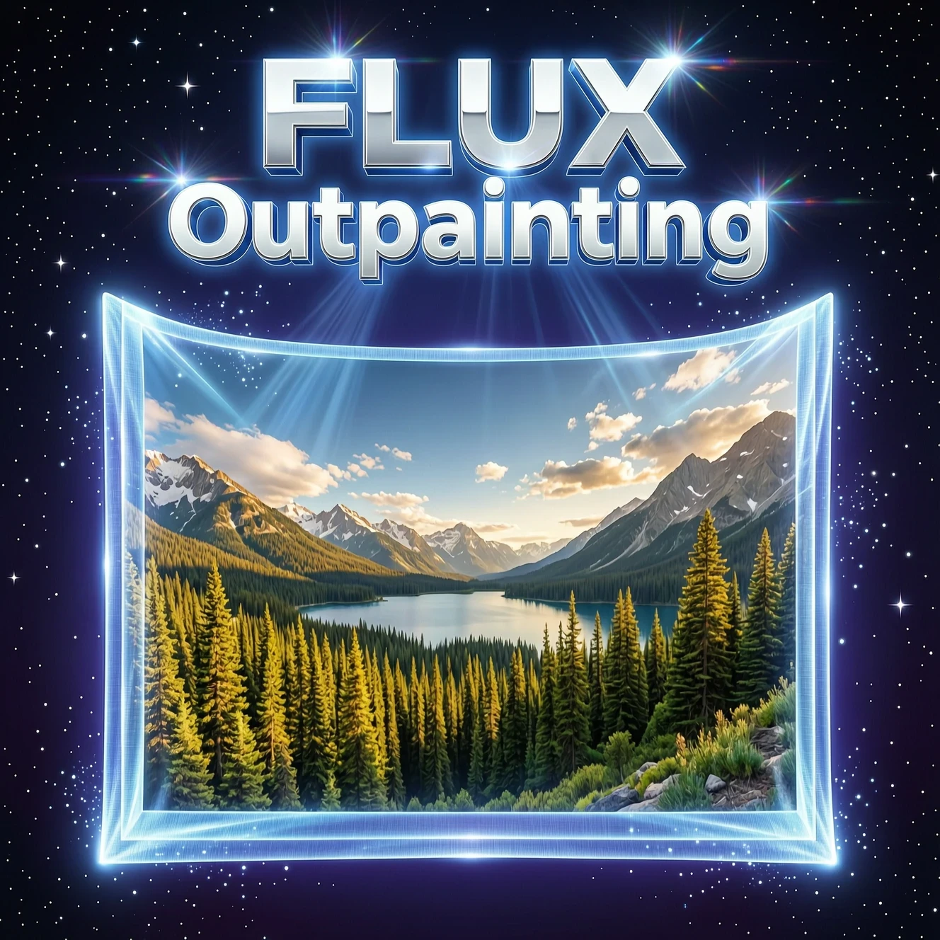 FLUX Outpainting — AI-модель генерации изображений
