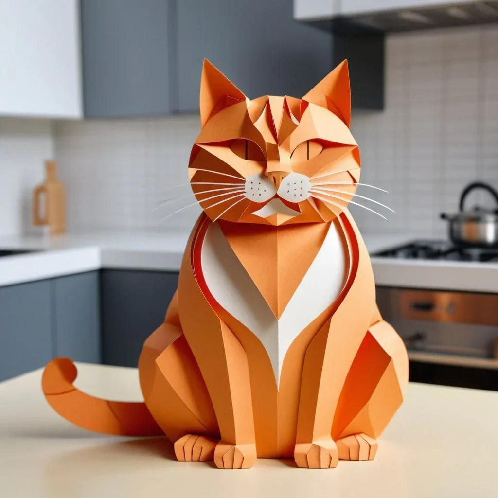 Kirigami Papercraft Style — стиль генерации изображений