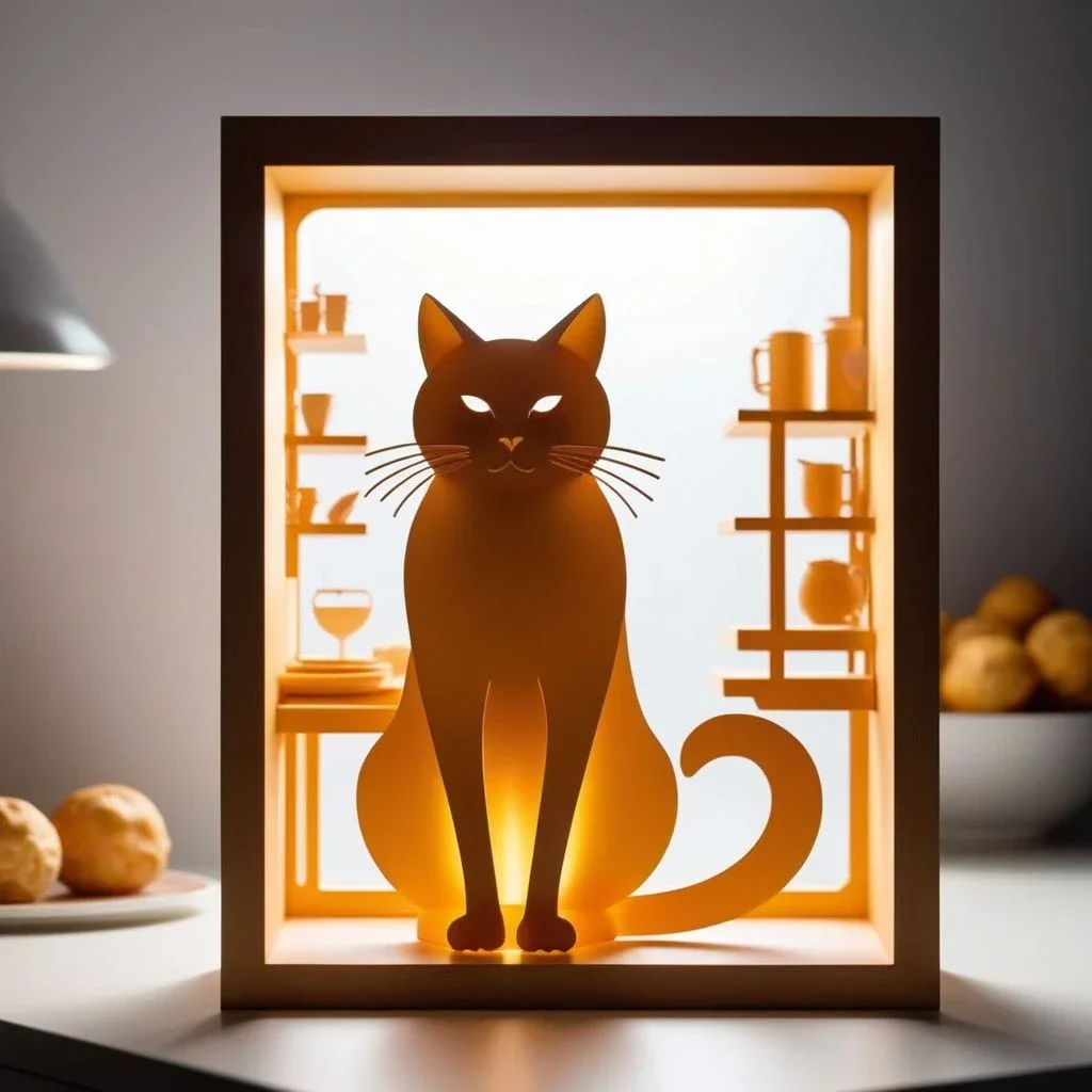 Papercut Shadow Box Art — стиль генерации изображений