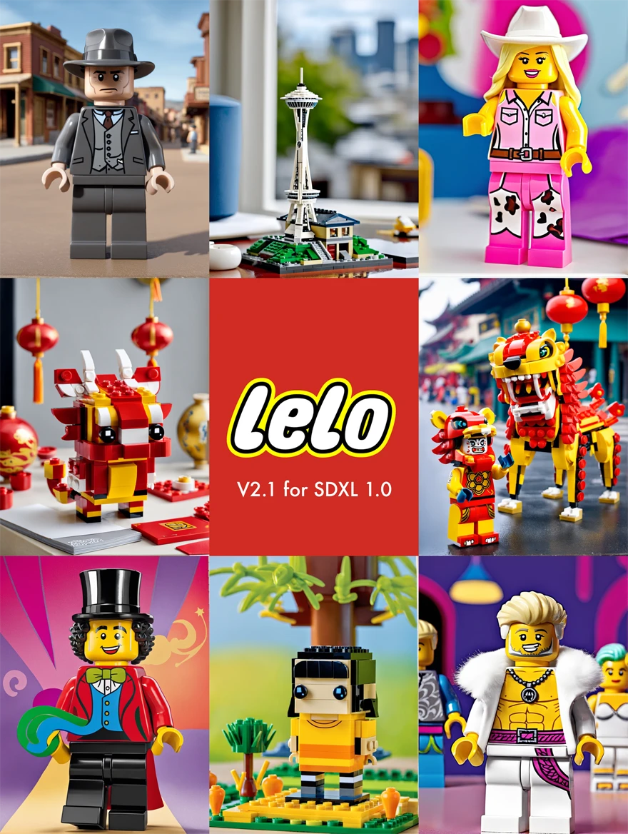 LeLo - LEGO LoRA for XL & SD1.5 — LoRA для генерации изображений