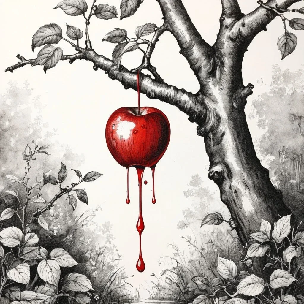 Ink Dripping стиль рисования — пример 2